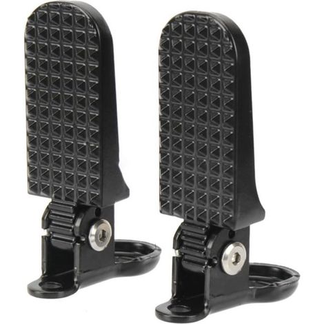 Pedales traseros plegables para bicicleta - Reposapiés de aluminio antideslizantes y resistentes (1/5)