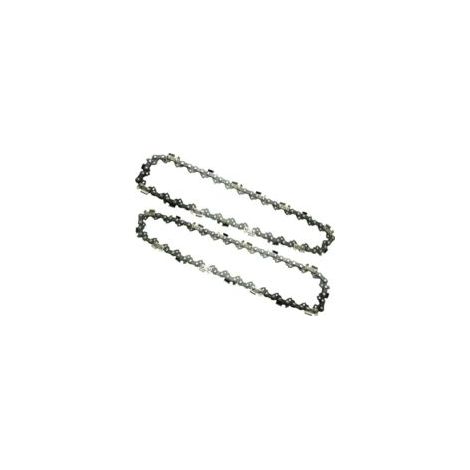 Chaîne en deux parties de 20 cm (8 pouces). Pas de chaîne : 3/8". Pas de 0,05" / 1,3 mm. 33 maillons d'entraînement. Chaîne de scie lubrifiée à l'huile pour le travail du bois.-Crezuo (1/5)