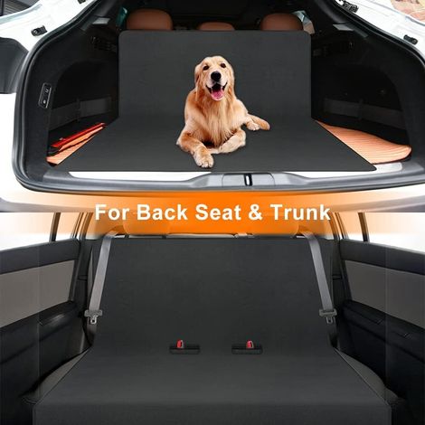 Housse de protection pour siège arrière de voiture, couverture imperméable pour chien, antidérapante et résistante aux griffes, installation facile pour banquette ou coffre
