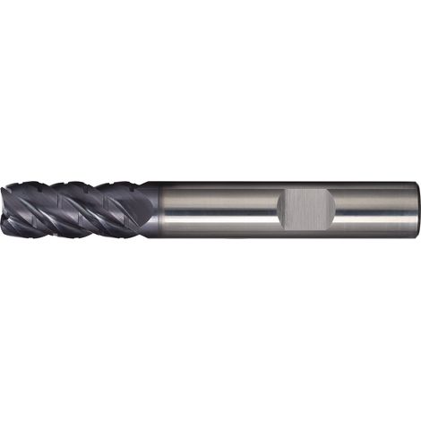 Fresa  de  vástago  DIN  6527L  Tipo  NF-UNI  D.8mm  VHM  TiAlN  45Grados  HB  Z.4  larga  TECWERK (1/2)
