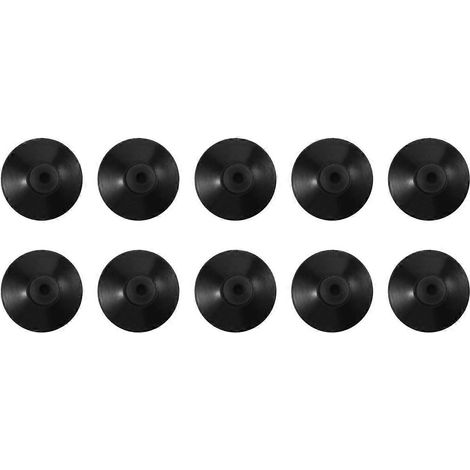 10 ventouses en caoutchouc noir de 27 mm pour pompe d'aquarium (1/4)