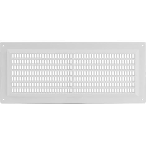 1 Grille D'Aération 300x130mm Plastique Blanc, Registre Évaporation Air, Pour Mur Et Plafond Intérieur