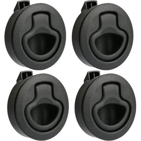 Set di 4 serrature a pressione per camper, sportelli, mobili, portelli di accesso, oblò a filo, armadietti, alzacristalli, furgoni camperizzati - (1/5)