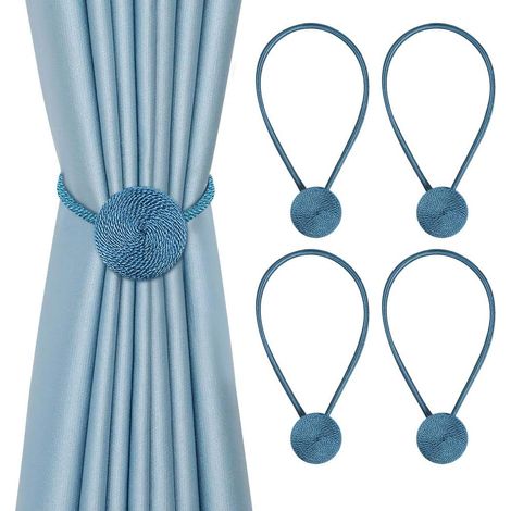 Attache-rideaux Magnétique - Pour Rideaux Voilages et Rideaux Épais - Lot de 4 (1/3)