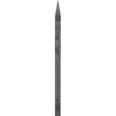 Barreau appointé - Hauteur 650mm Carré de 14mm - Fer forgé - À souder - DECO FER FORGE
