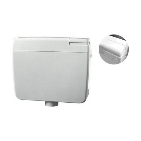 CASSETTA DI SCARICO ZAINO DIANFLEX ZETA 3 CON TASTO STOP- Bianca - 9lt- CR- pezzi 1