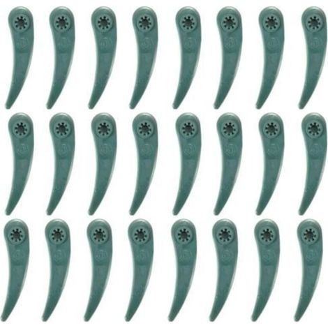 Lawn mower blades - ABS - 24 pieces - Compatible with Art 23-18 LI and Art 26-18 - Economical and durable (1/4)