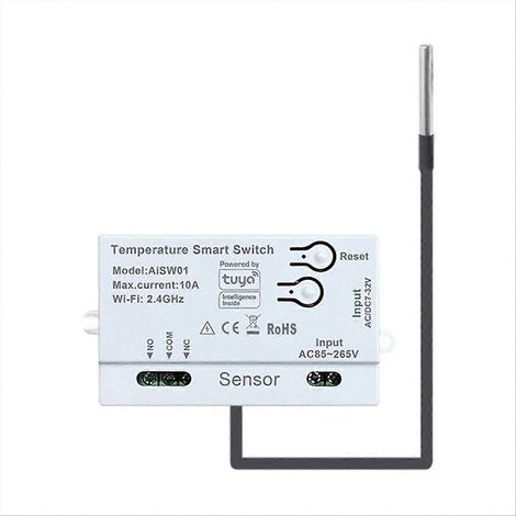 Tuya 2,4-GHz-WLAN-Temperatursensor mit 2-m-Temperaturfühler (1/5)