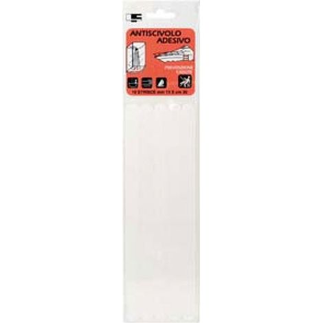 Striscia antiscivolo adesiva bianco 19x300 mm, confezione 5 pezzi