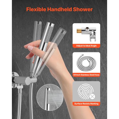 Ensemble de Robinetterie de Douche Encastrable Système de Douche (1/5)