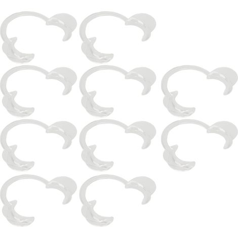 Lot de 10 ouvre-bouche jetables transparents pour cliniques dentaires, écarte-joues buccal réutilisable M. (1/5)