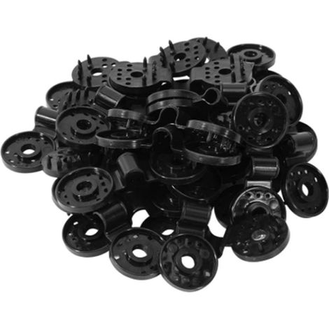 50 Stuks - Zonneschermdoek - Schaduwdoek clips - kunststof - clips voor beschermingsdoek - Zwart - bevestigingsclips voor zonneschermnetten - 103.8 cm[CC] (1/5)