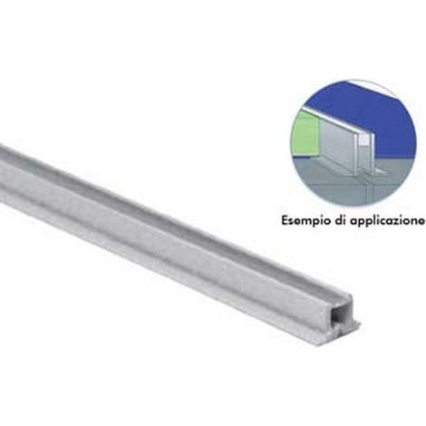 50PZ GIUNTO DILATAZIONE PAVIMENTI INTERNO mm8x10h. base mm15 barra mt2