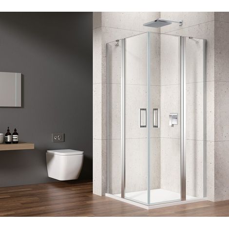 LORO Paravent carré 800x800 mm, entrée d'angle (1/3)