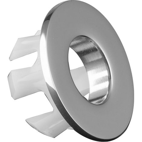 PaulGurkes Überlauf-Clip Metall Chrom Waschbecken Clip Überlaufblende