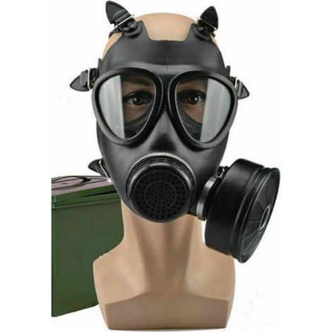 Masque à gaz antiseptique d'urgence, masque anti - incendie, filtre auto - amorçable, masque de protection, couvre - tête, (1/3)