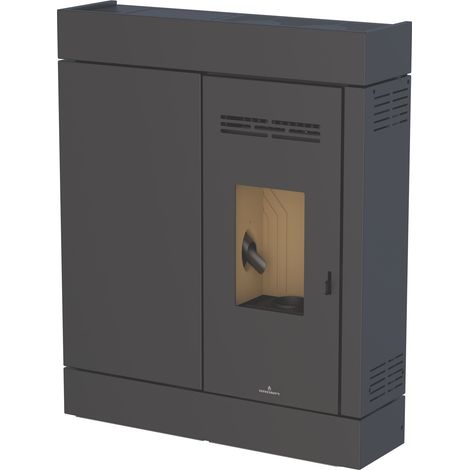 BRONPI - Estufa de Pellet Extraplana Color Negro Modelo CIRA-NE de 8 kW (1/5)