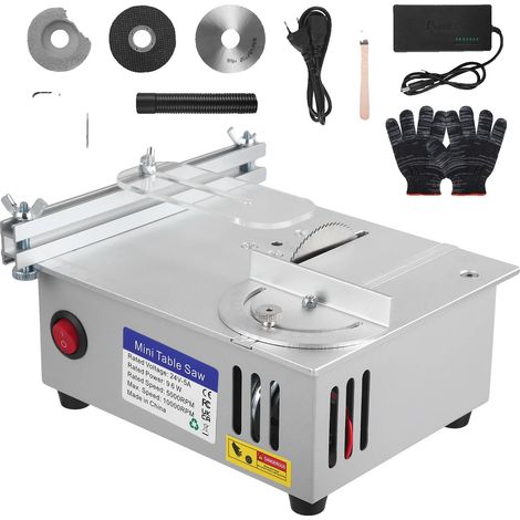 Mini scie à table, design portable, profondeur de coupe réglable, 220V UE (1/2)