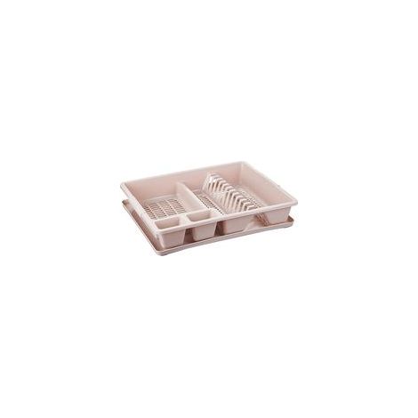 Égouttoir avec plateau, grille d'égouttage en PP kaki – (1/5)