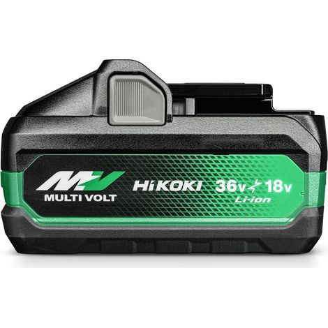 HiKOKI MULTI VOLT 2x Akku BSL36B18X (18V 5.0 Ah / 36V 2.5 Ah Akku, Li-Ion, 4-Stufen-LED Ladestandskontrolle)