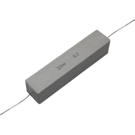 Resistencia Bobinada 8R2 20W Axial Horizontal Medidas 14,5x13,5x60mm
