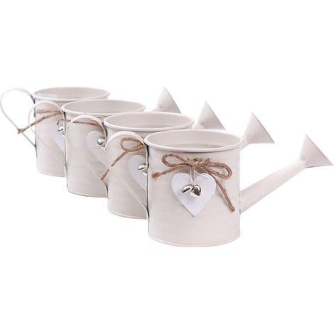 Portavasi in latta a innaffiatoio, set di 4, Ø11H11 cm (kit da 3) (1/4)
