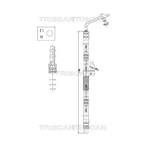 Tuyau hydraulique, direction TRISCAN 8516 17001 LAND ROVER LR001099