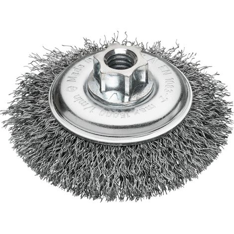 Brosse métallique milwaukee m14 100x10 acier serti