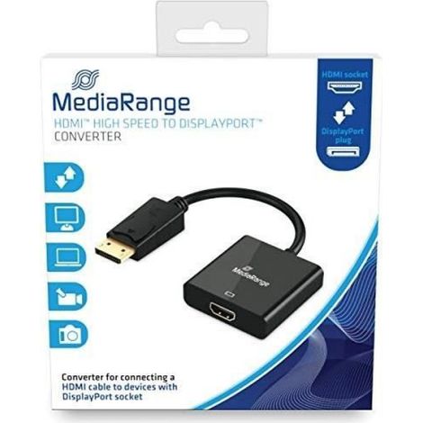 Câble Vidéo - DisplayPort vers HDMI - 0,2 m - Connecteurs Droits - Contacts Plaqué Or