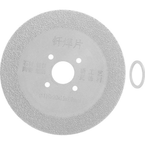 Disque diamanté à souder 110x20x15mm pour coupe et polissage du marbre, céramique et carrelage