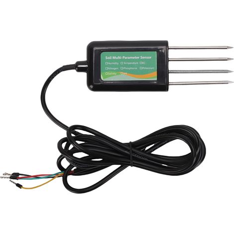 Testeur de sol 8 en 1 IP68 étanche à l'eau température humidité EC PH NPK capteur de salinité avec sondes en acier inoxydable pour l'élevage en serre