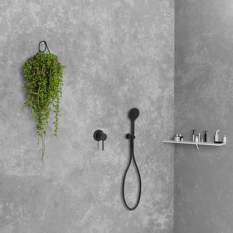Pack mitigeur douche encastre tige 6 cm pmr black mat - CRISTINA ONDYNA XTV63713