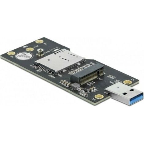 Delock USB 3.0 Konverter Typ-A Stecker zu M.2 Key B mit SIM Slot