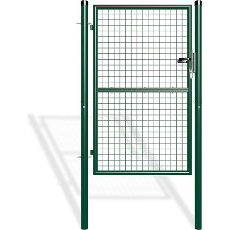 Zauntor Metall 1m OLGA 100 x 150 Moosgrün (1/5)