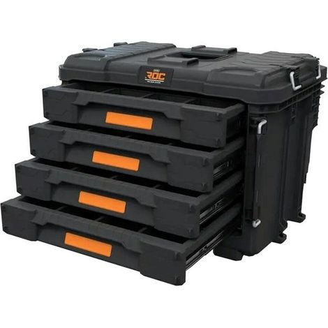 Keter ROC Pro Gear 2,0 caja de herramientas negra espaciosa