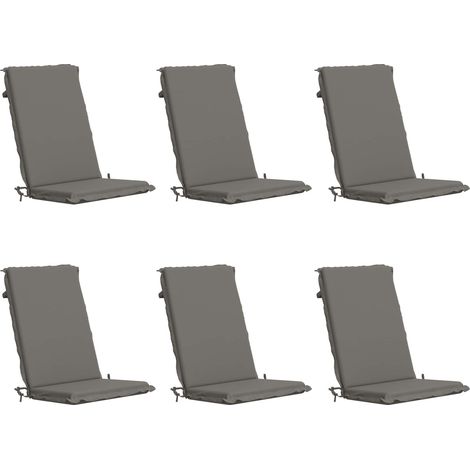 6-Piece High Back Bhair Cushions GEMERT 6 pcs 100% Polyester vidaXL (1/5)