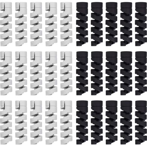 30 PCS Protecteurs de Câble de Charge - Protection Flexible de Câble en Silicone pour Téléphones, Ordinateurs Portables, Câbles de Données