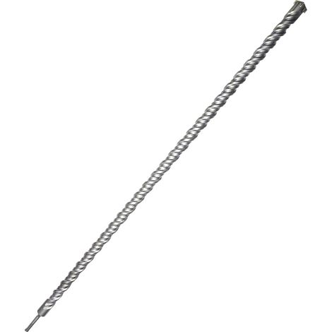 Lot de 32 forets SDS Plus de 1000 mm pour béton, brique, ciment, pierre, avec 4 tranchants – Tige SDS Plus compatible avec marteau perforateur (1/5)