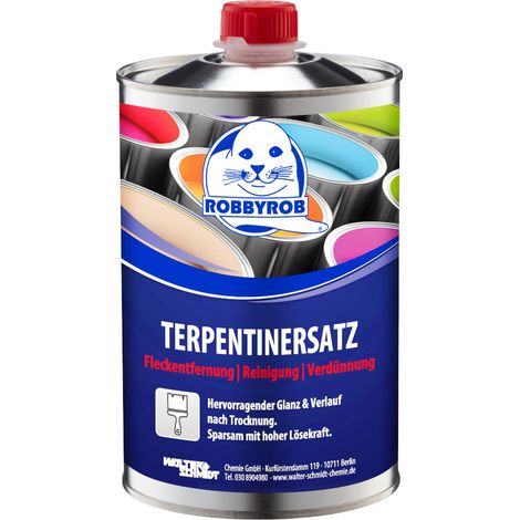 Robbyrob Terpentinersatz für Lacke auf Öl- und Kunstharzbasis 1 L