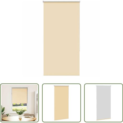 vidaXL Raumtemperatur - Verdunkelungsrollo Beige 70x150cm Stoffbreite 65,7 cm Polyester (1/5)