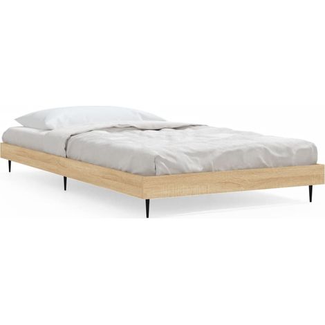 Maison Exclusive - Bettgestell ohne Matratze Sonoma-Eiche 100x200 (1/5)