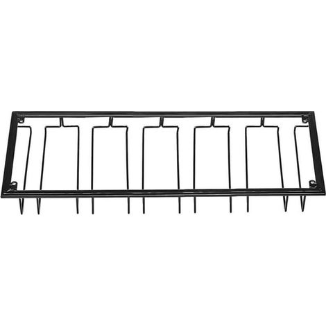 Kaelt - Range Verre Suspendu, Support pour verre �� vin en m��tal avec 6 rang��es de support pour verres �� vin verres �� vin pour famille, restaurant, h��tel, bar (1/5)