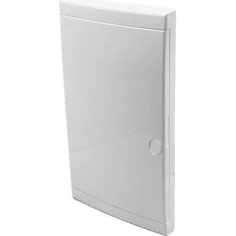 19087 Eur'ohm Porte Blanche Pour Coffret D'intérieur 39 Modules