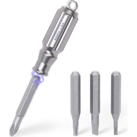 Set Mini Tournevis Titane avec 4 Embouts Magnétiques, OLT01 (1/5)