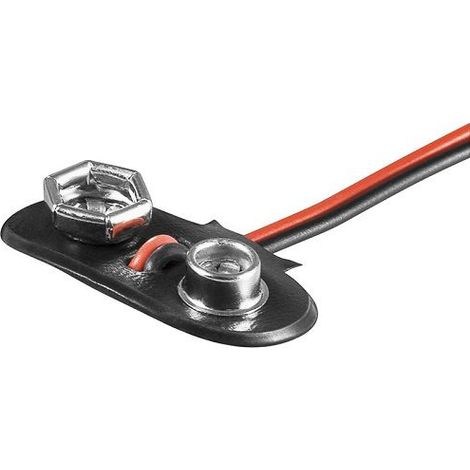 Portapilas para 1 pila 6LF22 9V  Negro (1/4)