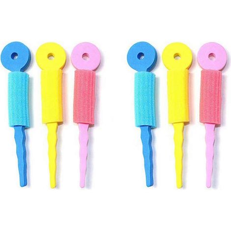 Lot de 18 rouleaux en mousse pour les soins capillaires, éponge magique, bigoudis doux, outils de coiffure DIY pour femmes (1/5)
