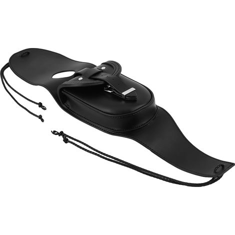 Sacoche de réservoir en cuir véritable pour moto Sportster XL 883 1200, panneau de couvre-réservoir, poche latérale, noir, 1 pièce (1/5)