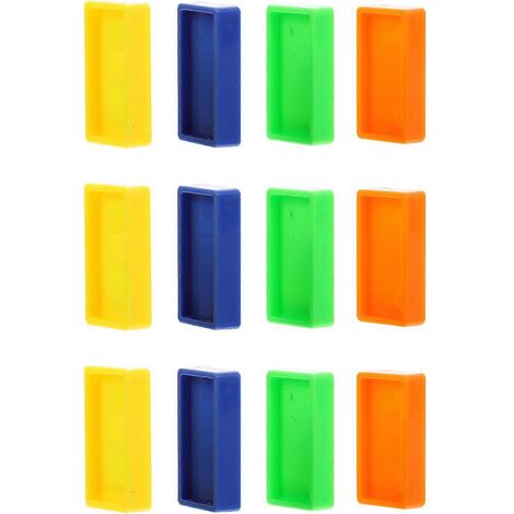 sacs de dominos pour la construction d'un train de dominos automatique pour tout-petits, accessoires inclus.-3.5X2X1CM-Random Color (1/4)