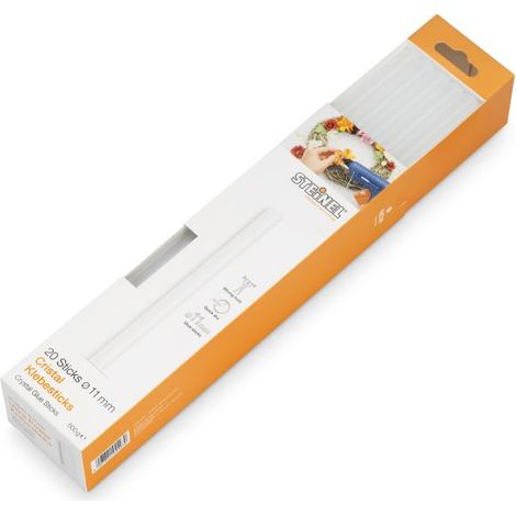 Steinel  barras  de  pegamento  CRISTAL  longitud  250  mm  -  48419
