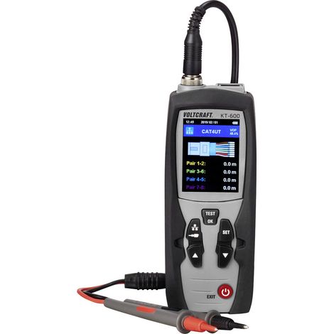 Kabeltester VC-9199620 VOLTCRAFT KT-600 Netzwerk (1/5)